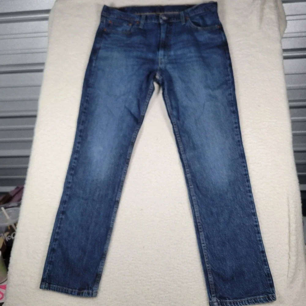 Levi's 511 Slim Fit Jeans Mens 38x32 Dark Wash Blue Denim Pants